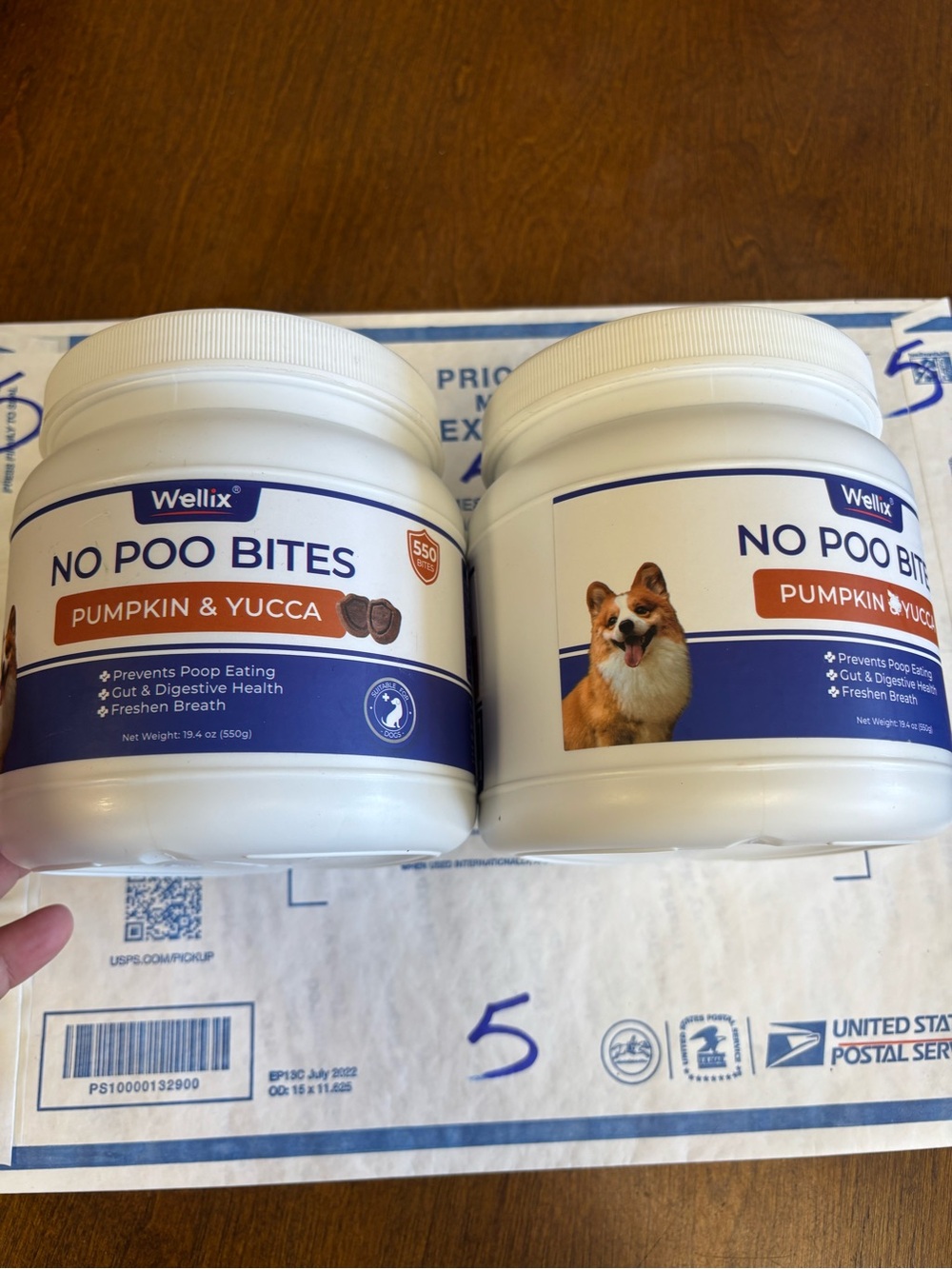 Wellix 550 Bites No Poo Chews for Dogs - Stool Eating Deterrent for Dogs 07/27